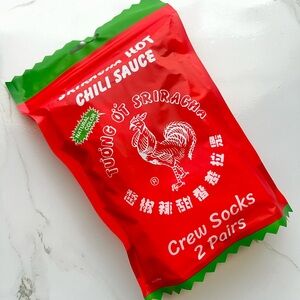 NEW Sriracha 🌶️ Crew Socks - 2 Pairs